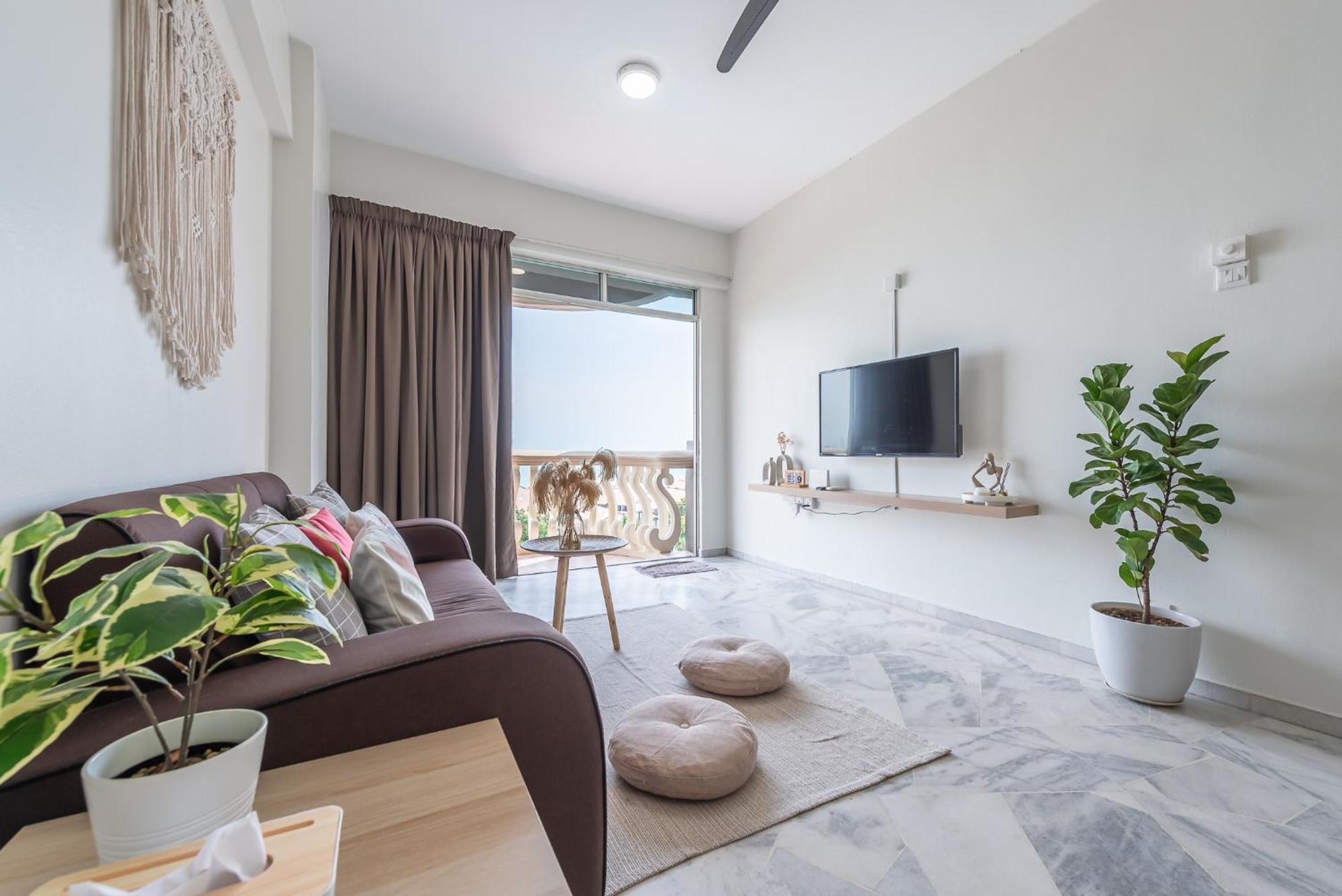 Portdickson Minimalist Seaview 10pax3br 1mintobeach Apartment