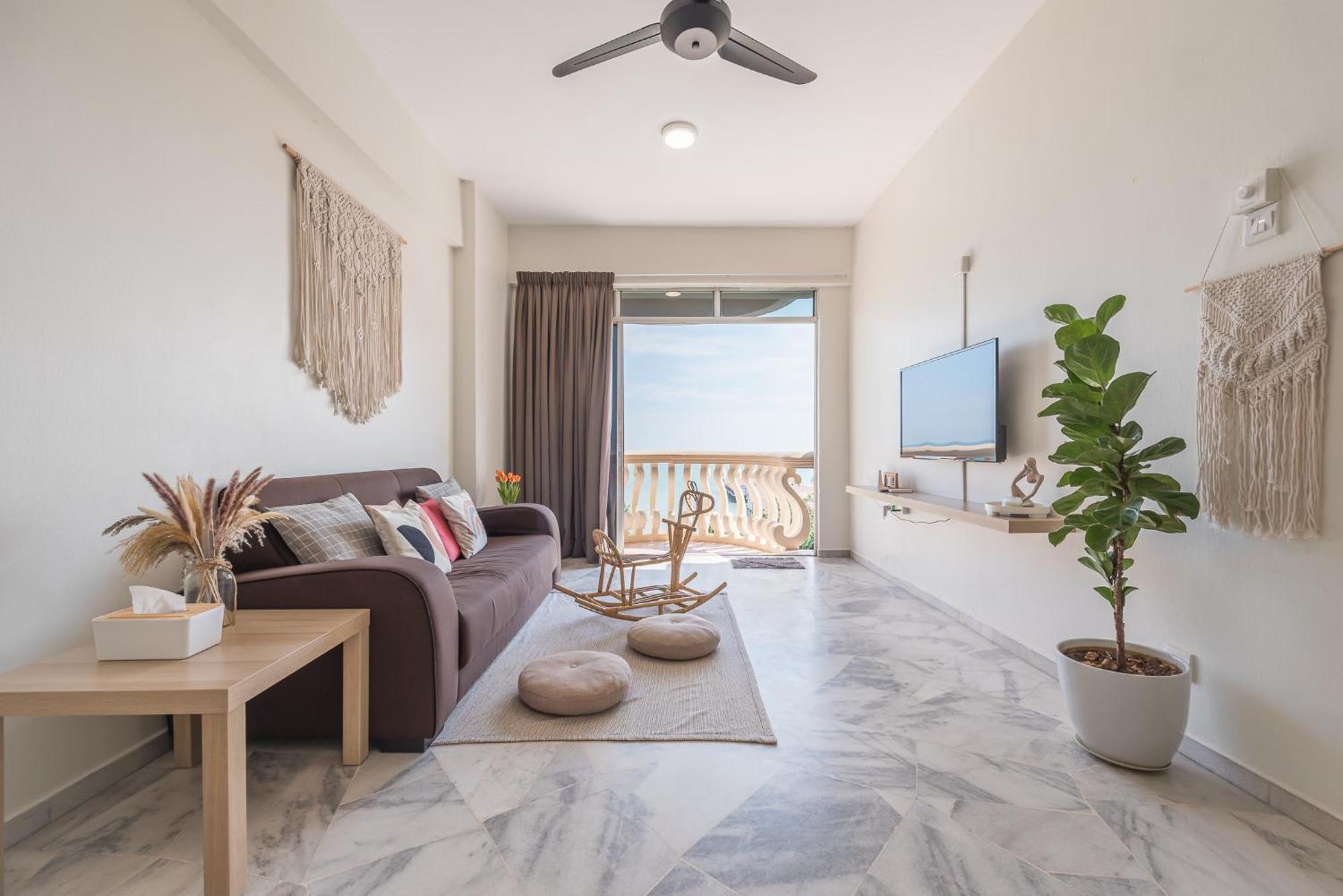 Apartment Portdickson Minimalist Seaview 10pax3br 1mintobeach Port Dickson